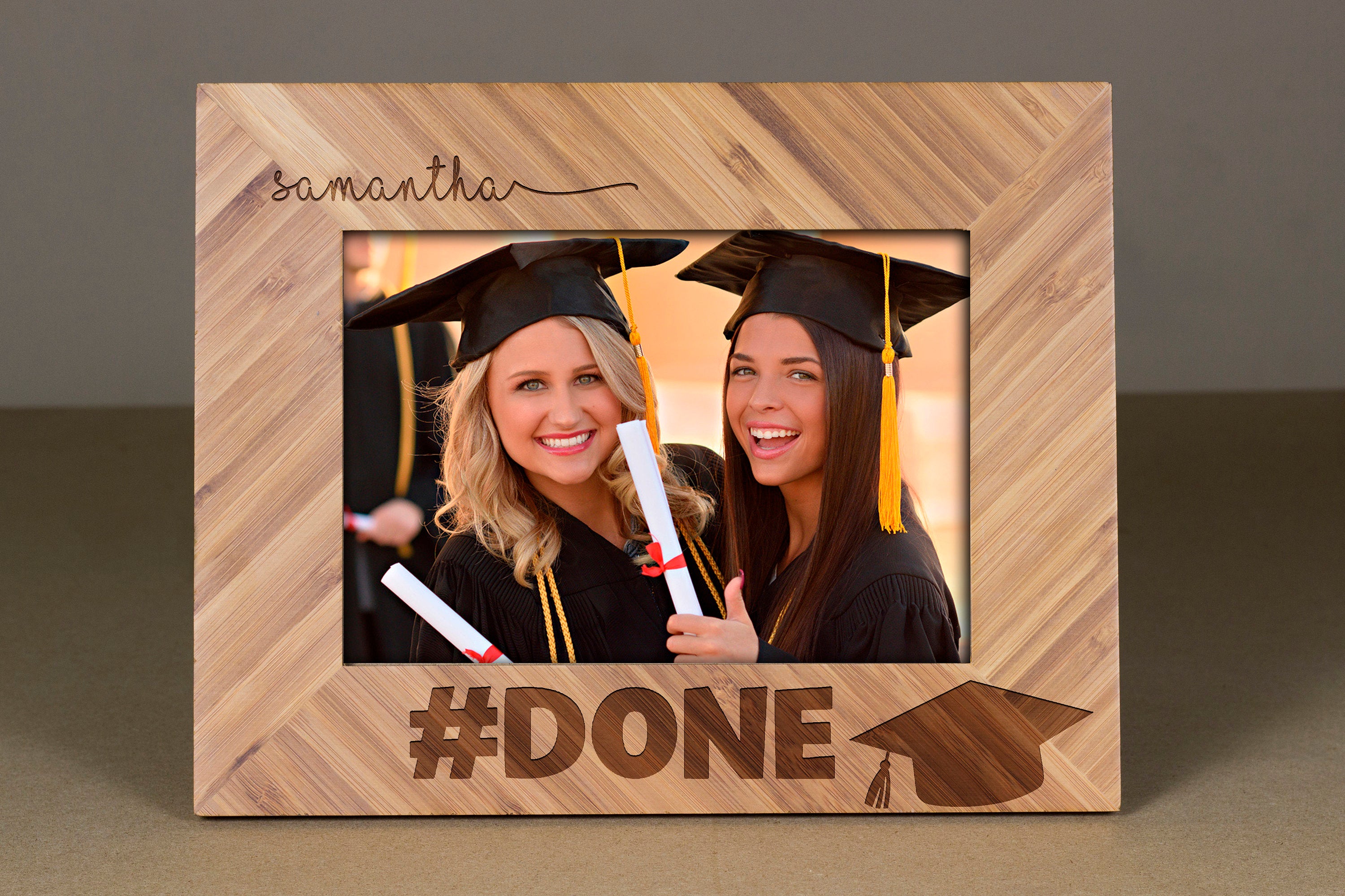 Grad Gift,graduation Frames, Wooden Engraved Frame, Graduation Frame